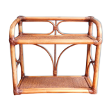 Rattan wall shelf