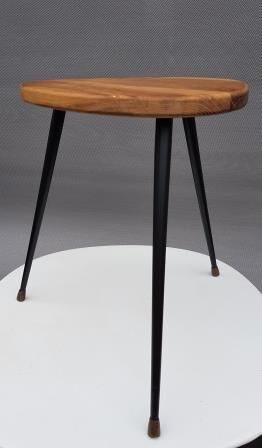 Mediator coffee table, oak and brass, 1950