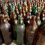 Bouteilles en verre décoratives