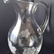 Cruche , carafe à eau en verre soufflé  1.650L