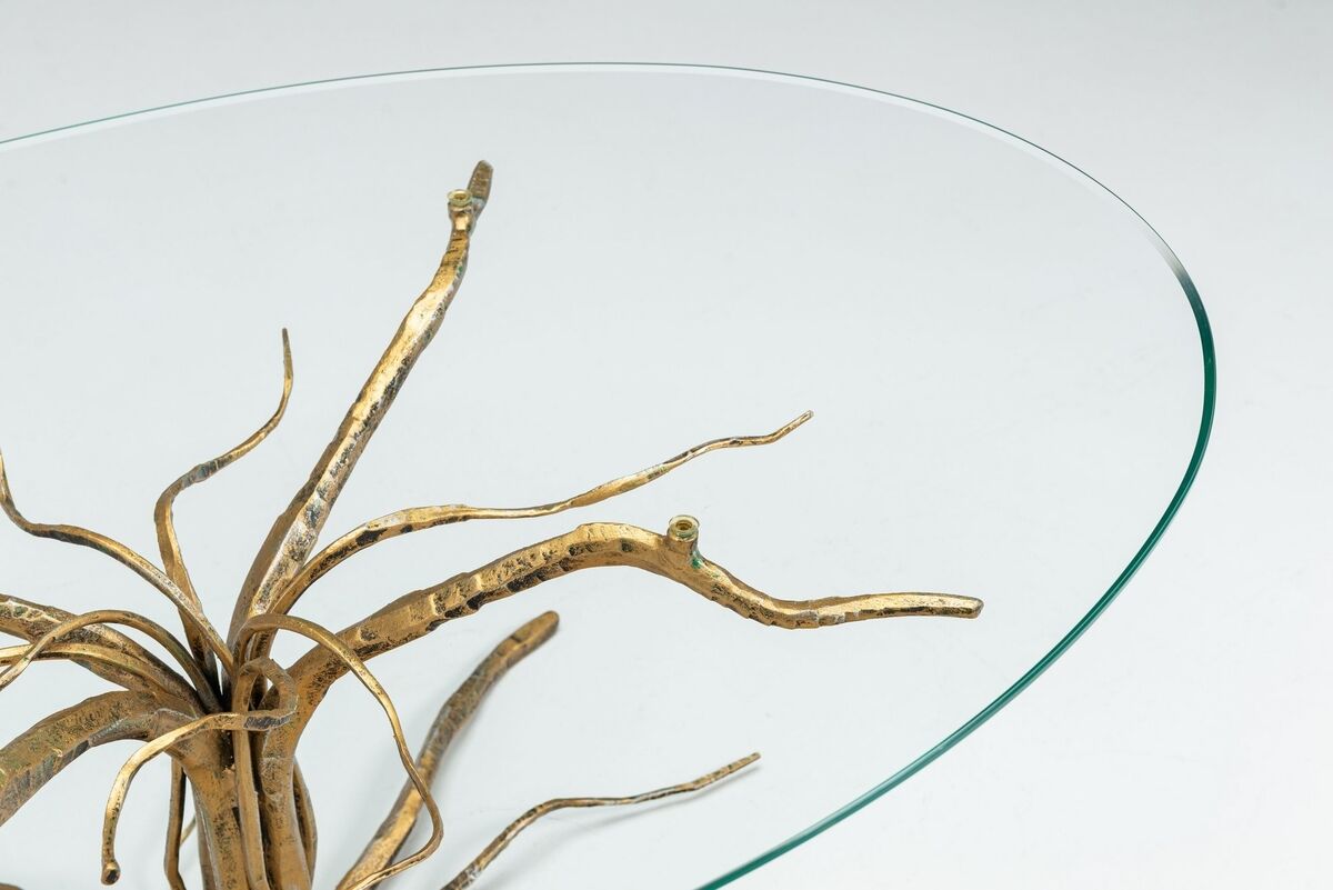 Salvino Marsura tree shaped brutalist coffee table Italy 1970
