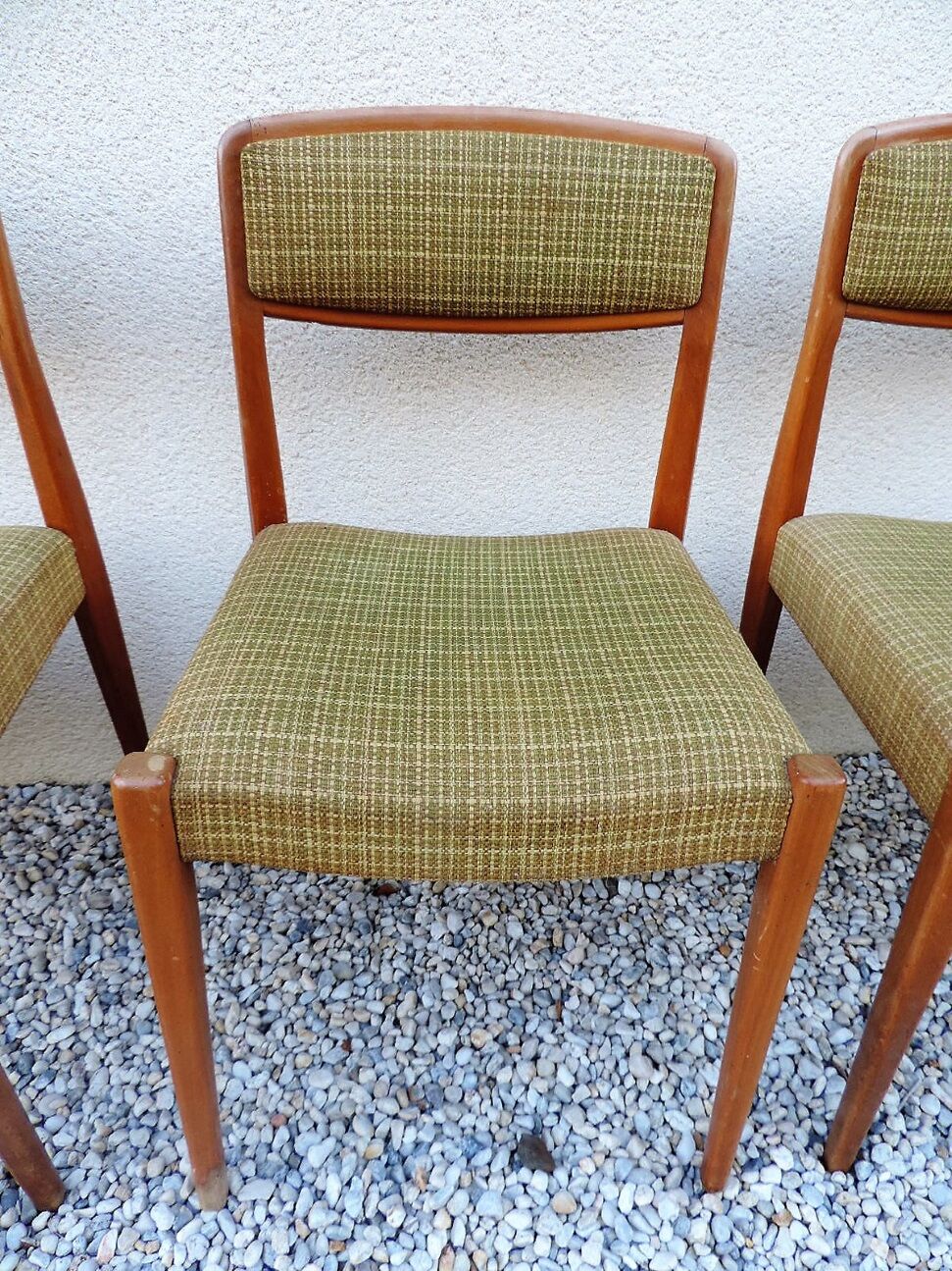 Set of six dining room chairs style scandinavian 1970
