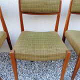 Set of six dining room chairs style scandinavian 1970