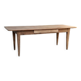 Table de ferme avec ses 2 bancs rénovées