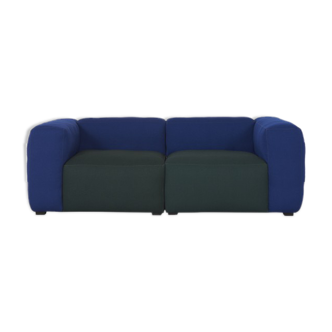 Hay Mags Soft sofa 2 seater blue/green