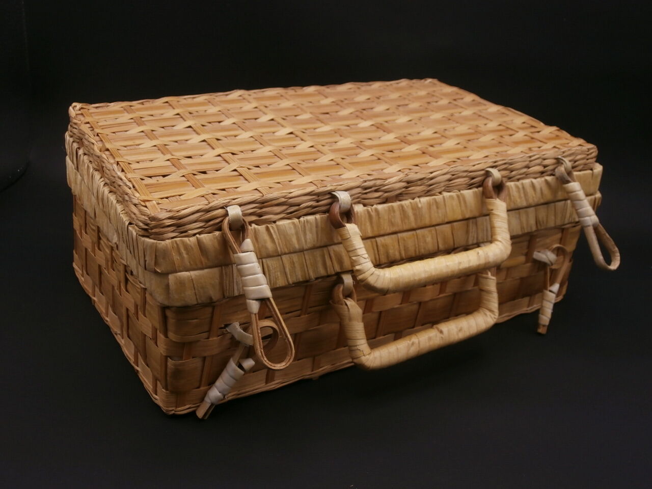 Wicker suitcase