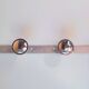 Chrome wall coat rack 70s