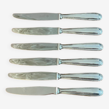 Christofle pearls 6 dessert cheese dessert knives