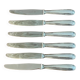 Christofle pearls 6 dessert cheese dessert knives
