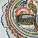 Henriot Quimper plate – pheasant motif – scalloped edge – F14 decoration