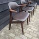 4 tijsseling cowhorn chairs