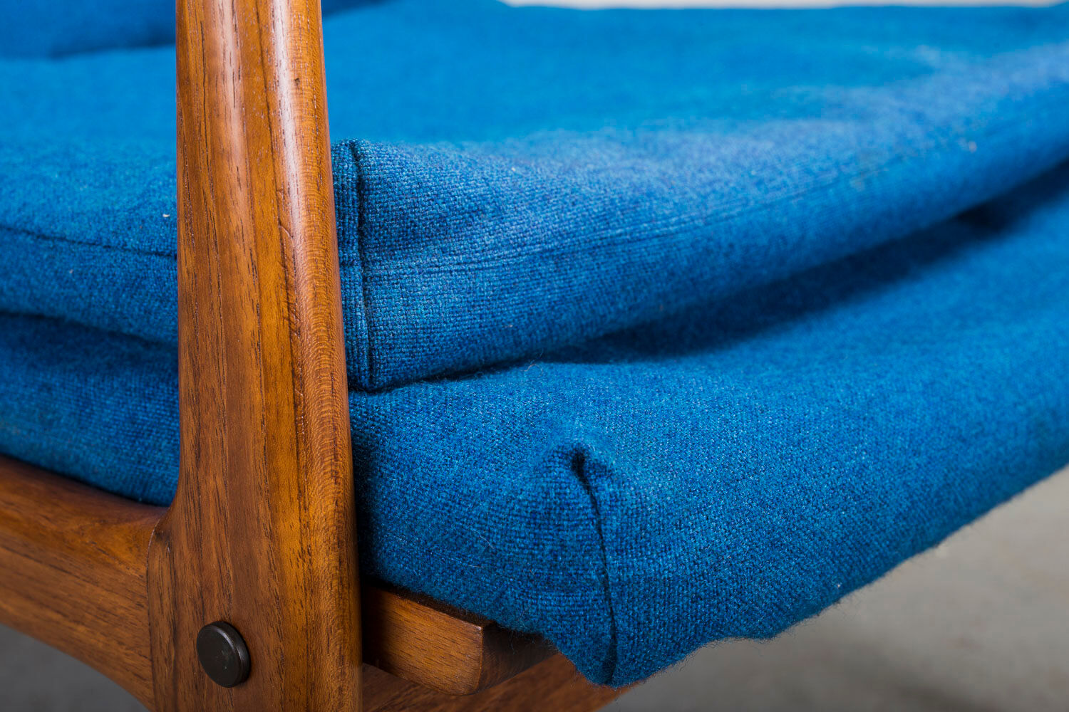Danish teak framed lounge chair, 1960s