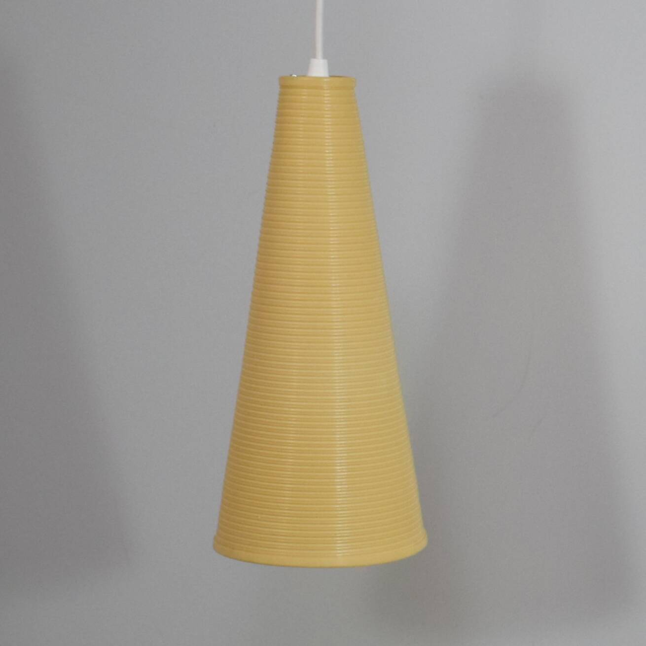 Set of 3 Rhodoid Rotaflex pendants, 1950