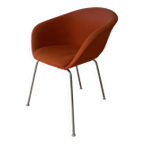Arper Duna orange armchair