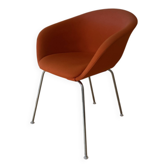 Arper Duna orange armchair
