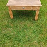 Table de ferme basse bois brut