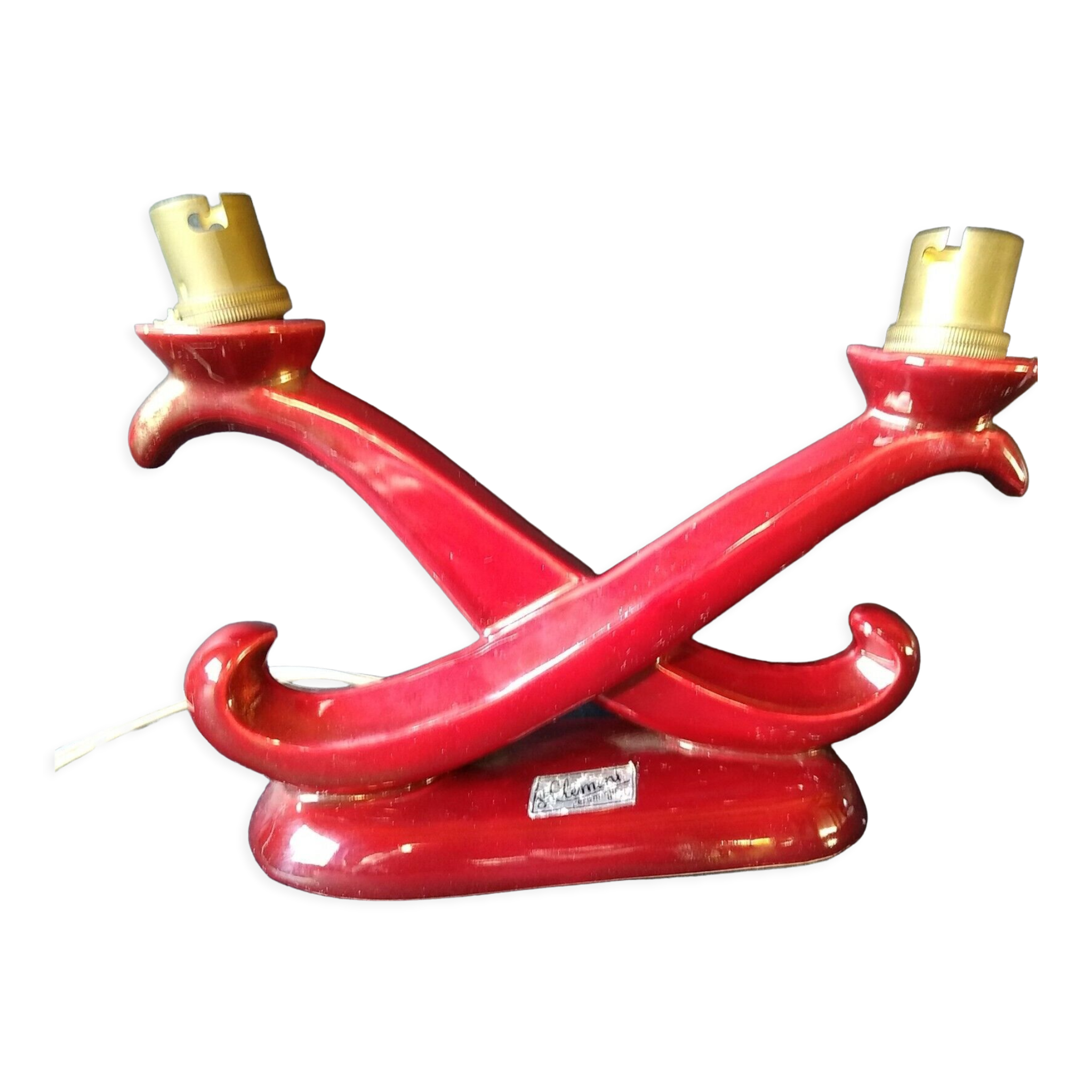 Saint Clement ' s ceramic candle holder