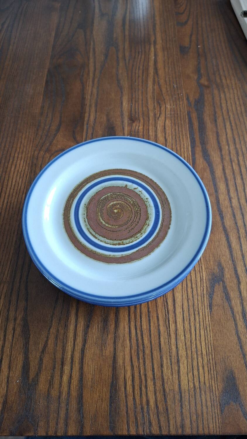 Set of six dessert plates Arabia Finland Peter Winquist
