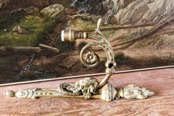 Paire d'appliques murales bec de gaz, style Empire