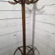 Curved antique wooden parrot