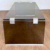 Table basse en verre fumé