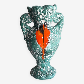 Vase vintage dlg vallauris - céramique lave - 1970