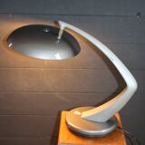 Metallic grey desk lamp FASE