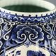Antique white ceramic vase, decorated, Netherlands, 20th century