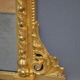 Victorian wall mirror in gilded wood 107x83cm