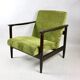 GFM-142 Armchair in Olive green attributed to Edmund Homa, 1970s - brown wood