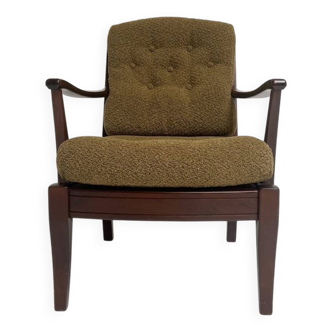 Re-upholstered Swedish arm chair bij Engens Mobelfabrik, 1970s