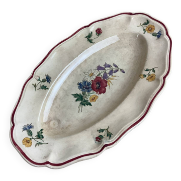 Old Sarreguemines platter