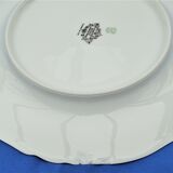 Set of 10 white Limoges flat plates