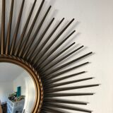 Sun mirror witch's eye Chaty 71cm vintage 1960