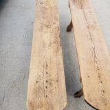 Pair of wooden benches