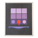 1980s Italian Modern Art Collage Poster created by Angela Trapani