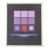 1980s Italian Modern Art Collage Poster created by Angela Trapani
