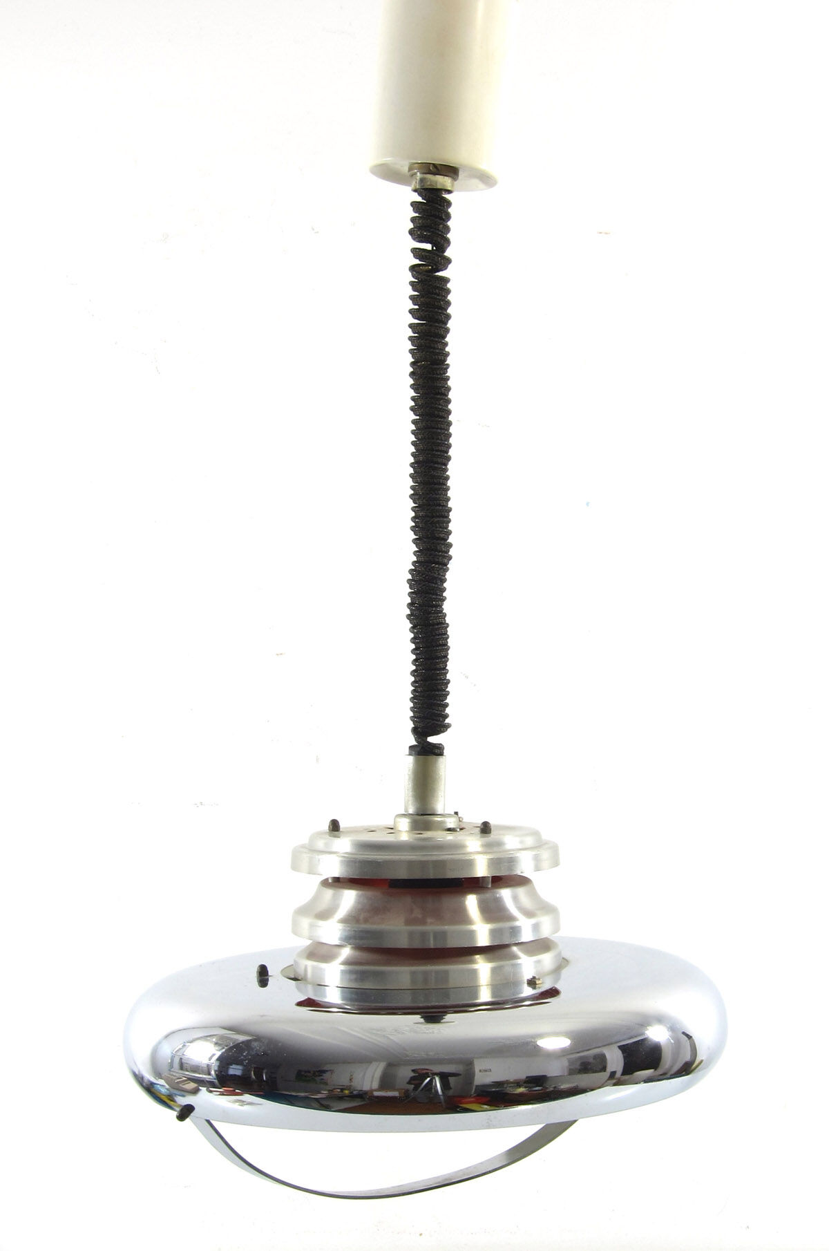 Vintage chrome pendant from the 1960s.