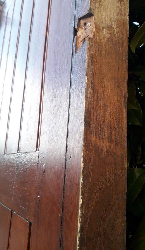 Double entrance door 227x142.2cm oak multi-point lock and frame