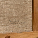 Anxian painting Painting seller of brown on vintage canvas