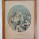 4 old lithographs of the 4 seasons