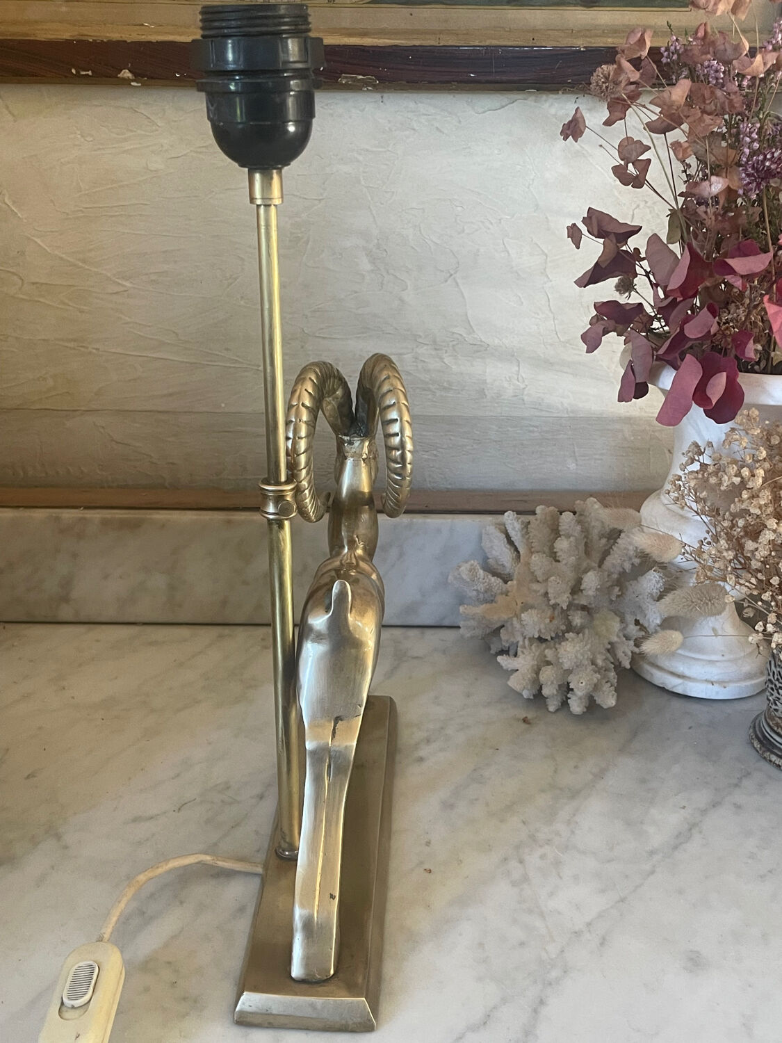 Art Deco Brass Lamp