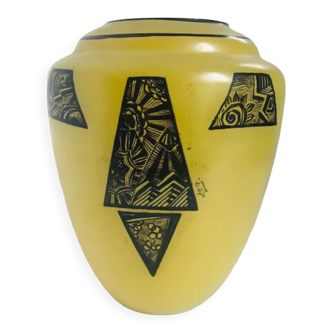 Art Deco vase signed Legras
