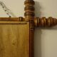 Antique turned wooden mirror in bamboo style, late 19th century A116