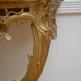 Early 19th century giltwood console table hall table