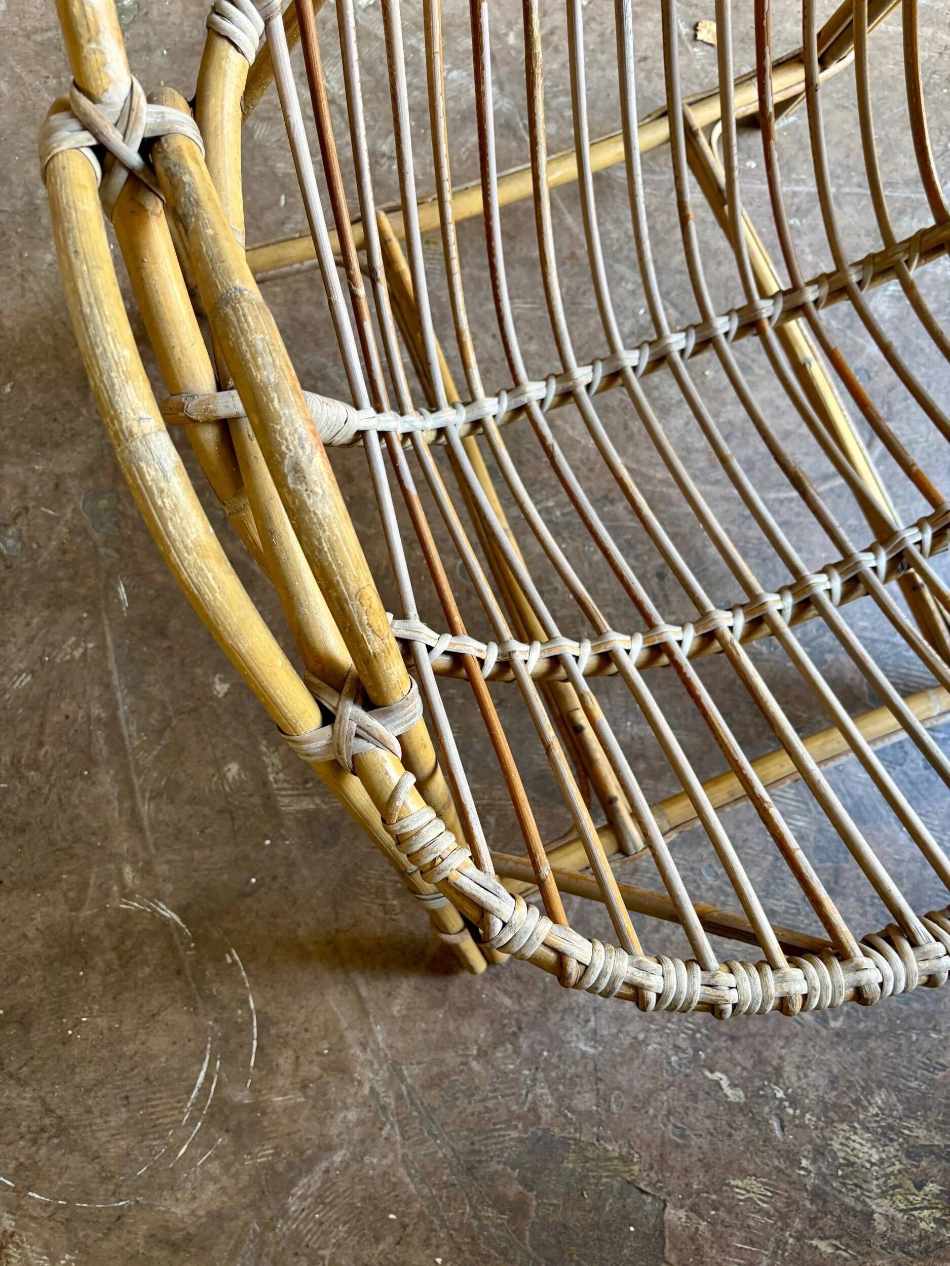 1960s rattan armchair no. 2