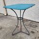 Square bistro table in painted metal n°1