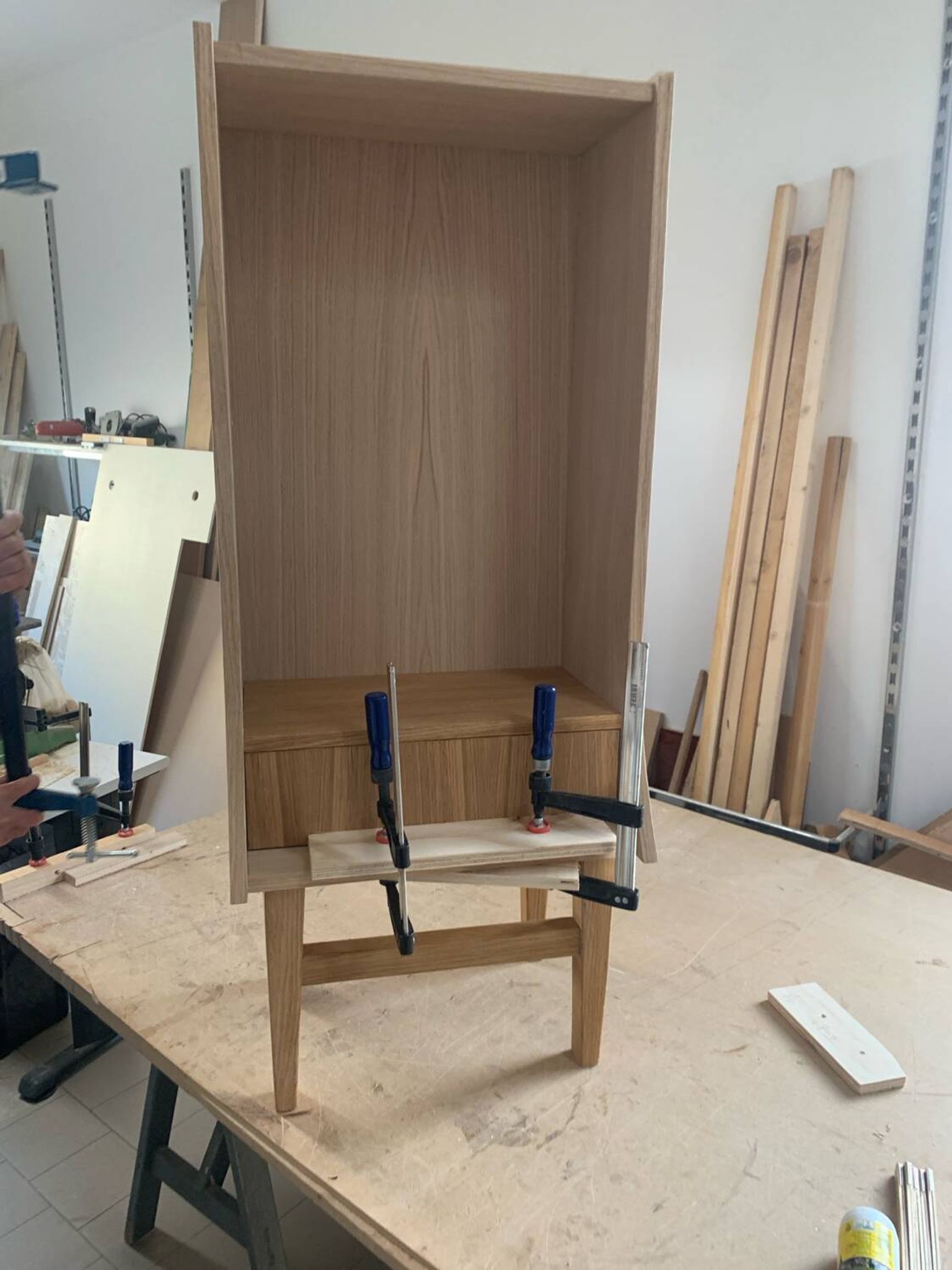 Library with drawer