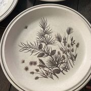 6 assiettes plates Pinewood vintage
