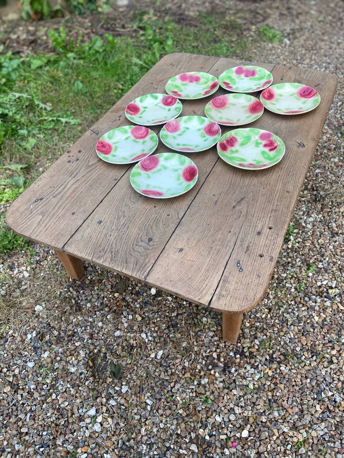 Table basse de ferme en chêne massif